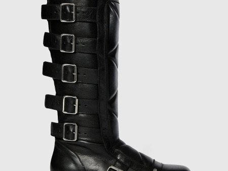 ANN DEMEULEMEESTER - Women Jace Biker Belted Boots For Sale