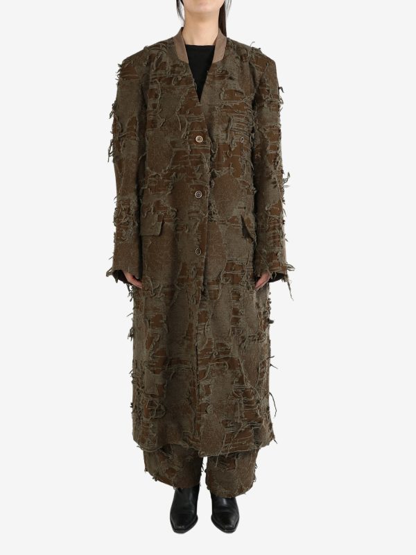 UMA WANG - Women Meghan Crossword Coat Hot on Sale