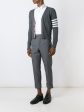 THOM BROWNE - Men Classic V Neck Cardigan With White 4 Bar Stripe In Cashmere For Sale