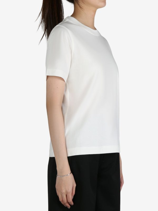 BURBERRY - Women Check Label T-shirt Online Sale