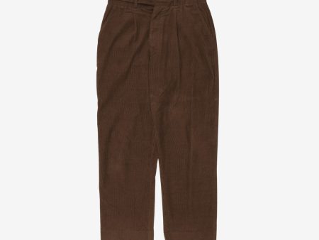 Side Button Corduroy Trousers For Sale