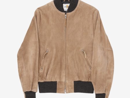 Suede Bomber Jacket For Sale