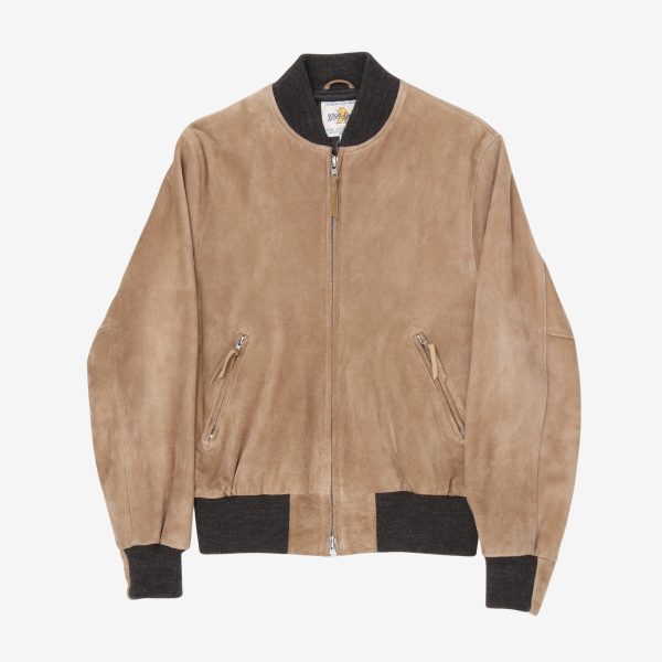 Suede Bomber Jacket For Sale