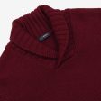 Shawl Collar Knit Sweater on Sale