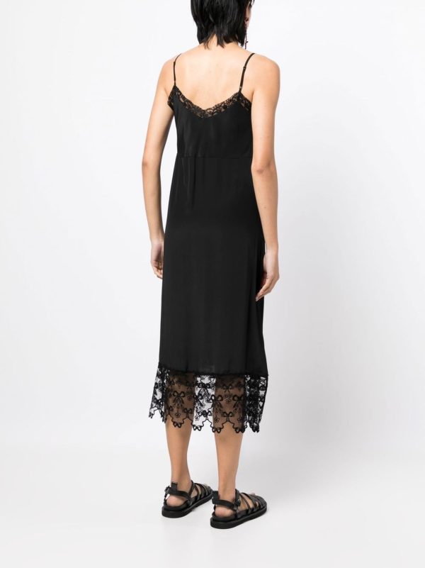 SIMONE ROCHA - Women W  Deep Lace Trim Slip Dress Online now