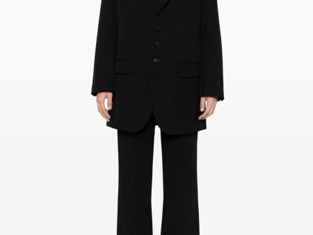 YOHJI YAMAMOTO POUR HOMME - Men Long Wool Blazer on Sale