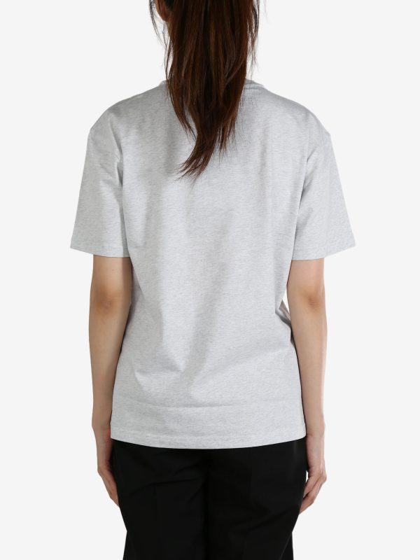 T BY ALEXANDER WANG - Women Essential SS Tee W  Puff Logo & Bound Neck For Discount