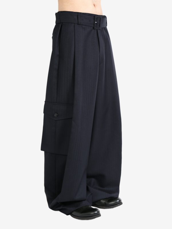 DRIES VAN NOTEN - Men Wide Belted Pants Online Sale