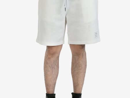 THOM BROWNE - Men Mid Thigh Sweat Shorts W Rwb Patch Pocket In Solid Loopback Supply