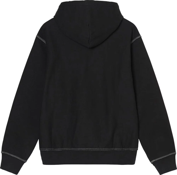 STUSSY - Men Contrast Stitch Label Hoodie Online Sale