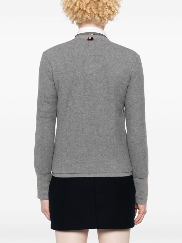 THOM BROWNE - Women Crew Neck Cardigan Sale