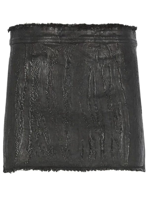 RICK OWENS - Women Mini Denim Skirt Hot on Sale