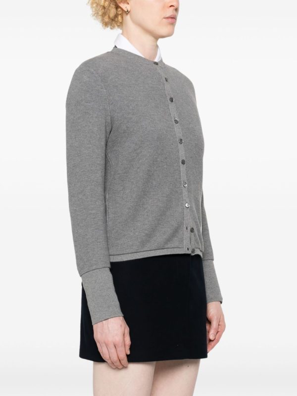 THOM BROWNE - Women Crew Neck Cardigan Sale