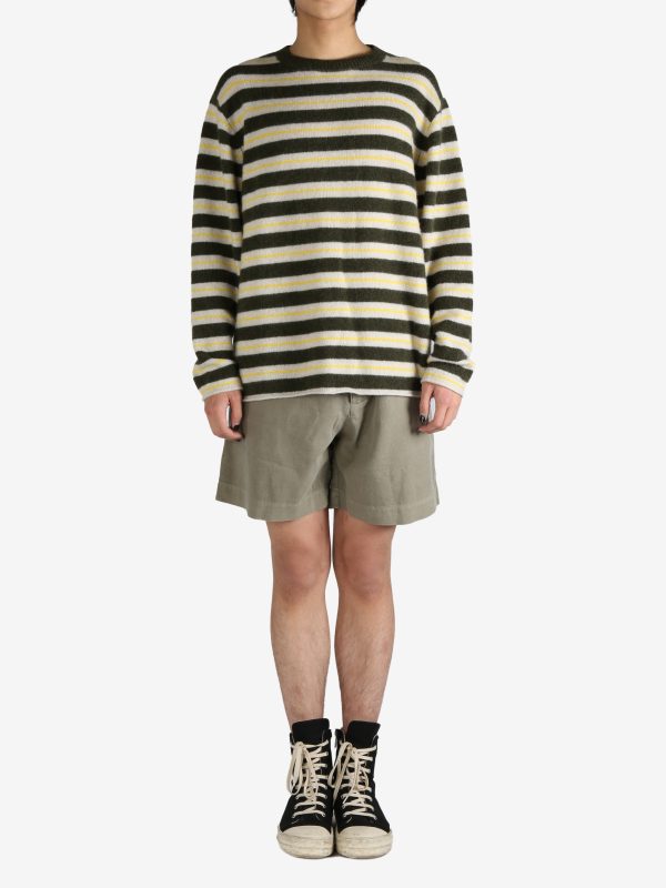 THE ELDER STATESMAN - Men Sinful Stripe Crew Knitwear Online