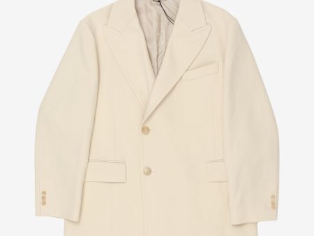 Double Cloth High Count Wool Jacket on Sale