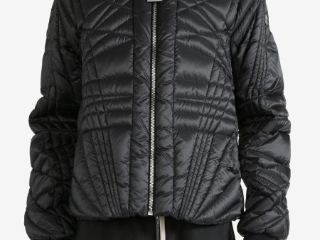 RICK OWENS X MONCLER - Unisex Woven Megapenta Flight Jacket on Sale