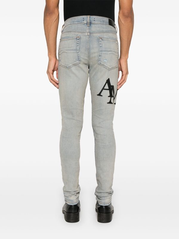 AMIRI - Men Staggered Logo Skinny Jean Online now