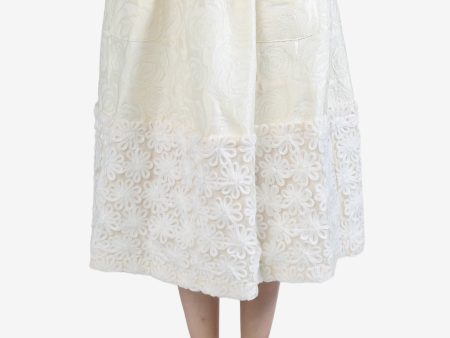 TAO COMME DES GARCONS - Women Embroidered Patchwork Lace Skirt For Sale