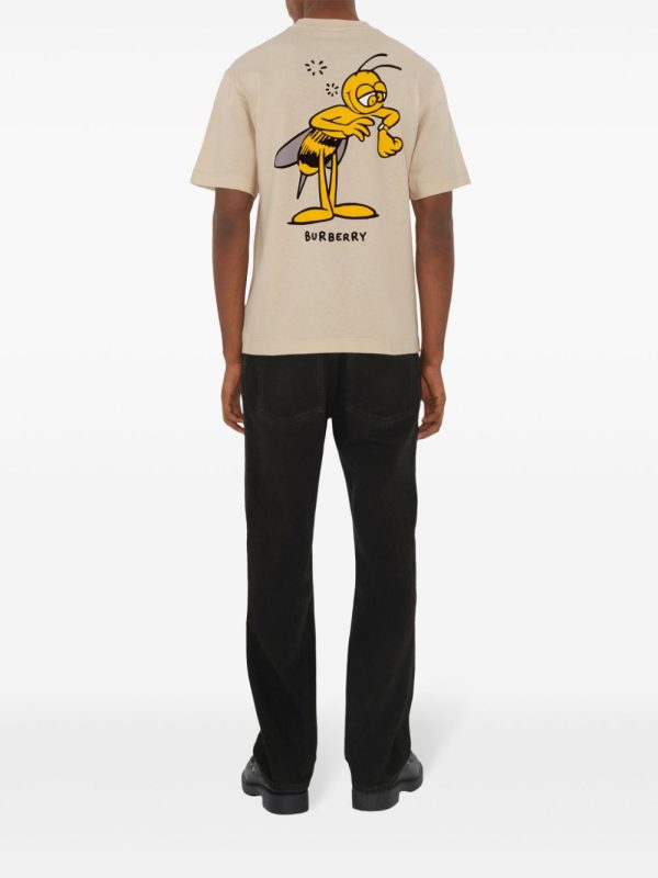 BURBERRY - Mens Bee Cotton T-Shirt Sale