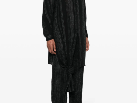 YOHJI YAMAMOTO POUR HOMME - Men M-Tied Hem Stripe B Shirt Online