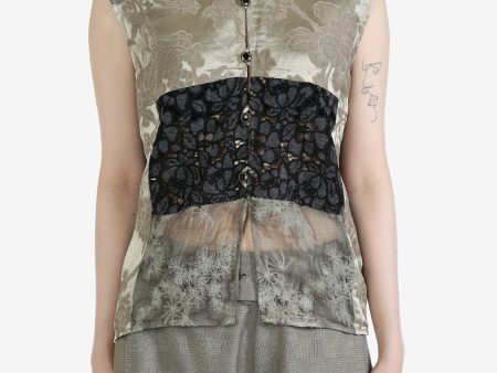 COMMUNS - Unisex Printed Patchwork Vest Supply