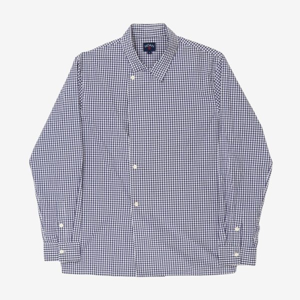 Check Open Collar Shirt Cheap