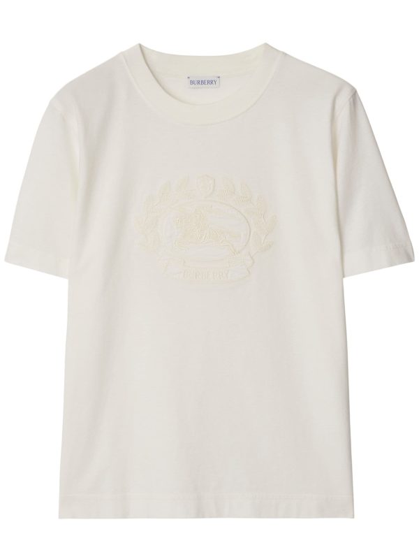 BURBERRY - Women EKD Cotton T-shirt For Cheap