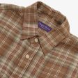 Purple Label Linen Plaid Shirt Sale