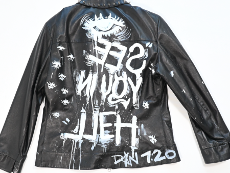 DAN 7:20 x IzzyVibez Leather Jacket Online Sale