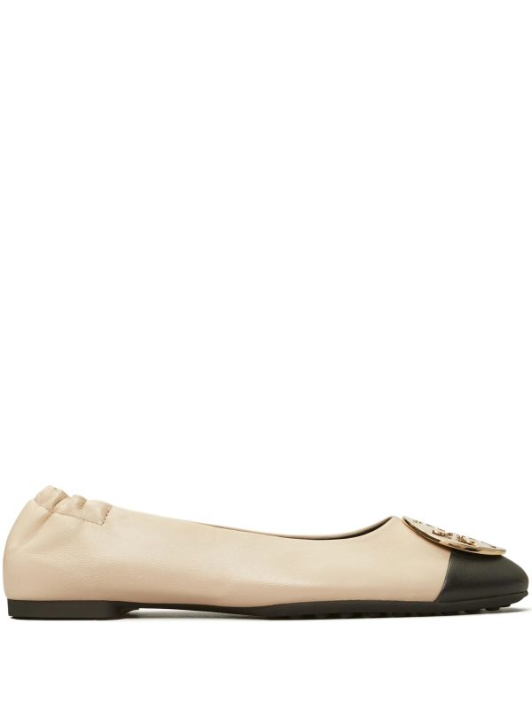 TORY BURCH - Women Claire Cap-Toe Ballet Shoes Online Hot Sale