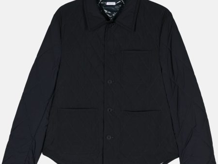 THOM BROWNE - Men Quilted Shirt Jacket Withapplied Pockets on Sale