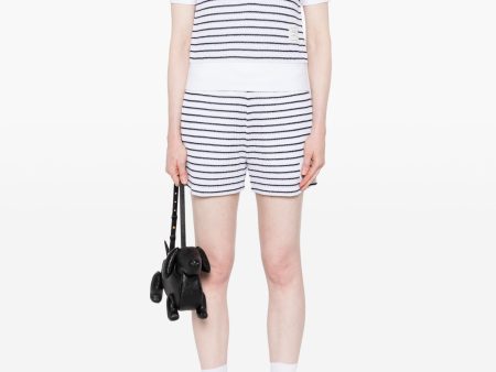 THOM BROWNE - Women Summer Striped Textured Shorts Cheap