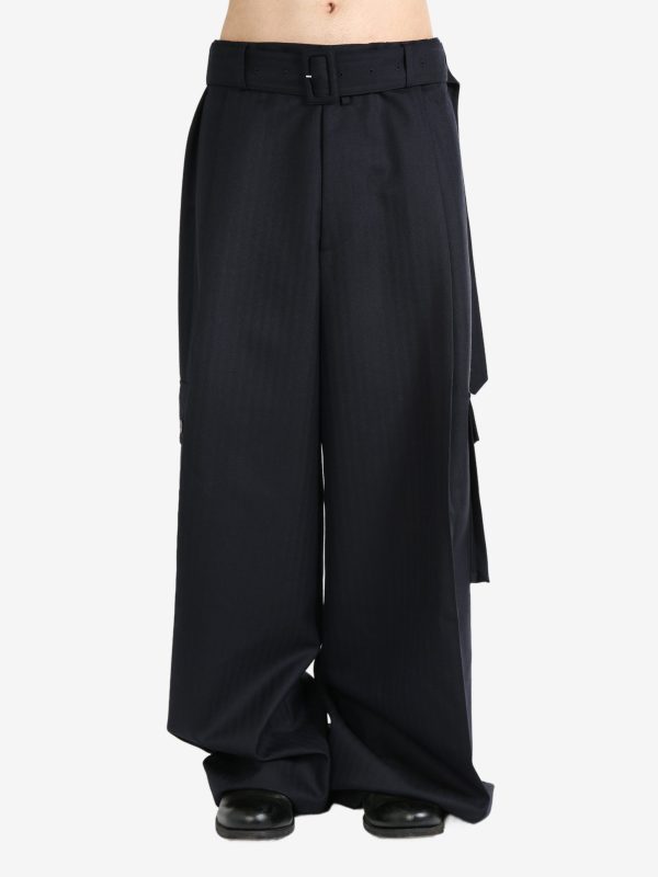 DRIES VAN NOTEN - Men Wide Belted Pants Online Sale