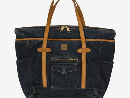 Japan Indigo Denim Tote Bag Hot on Sale