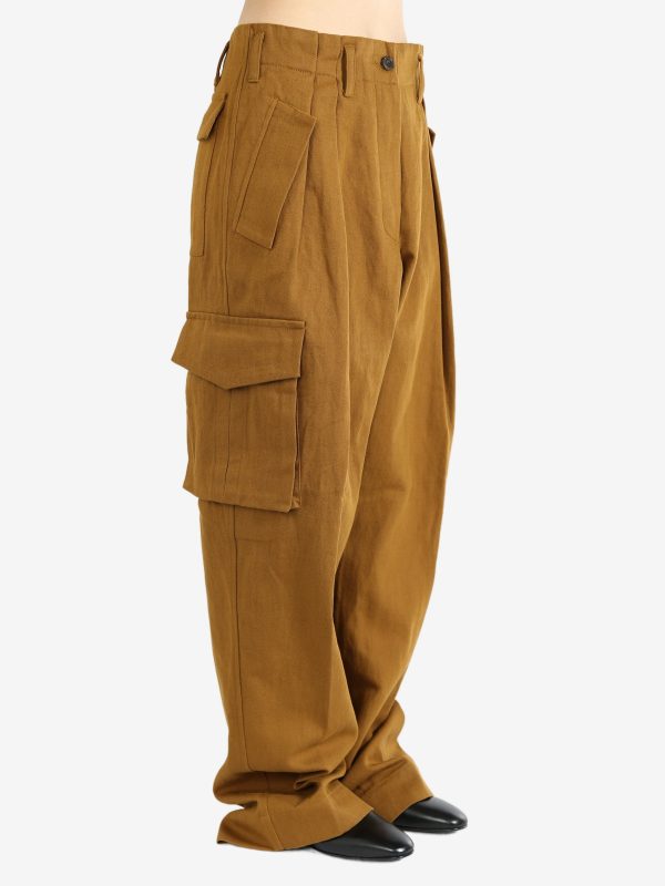 DRIES VAN NOTEN - Women Polkam Washed Cotton Pants Online Sale