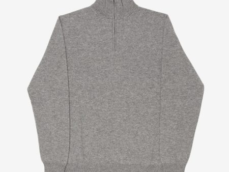 2-Ply Cashmere Quarter Zip Sweater Hot on Sale