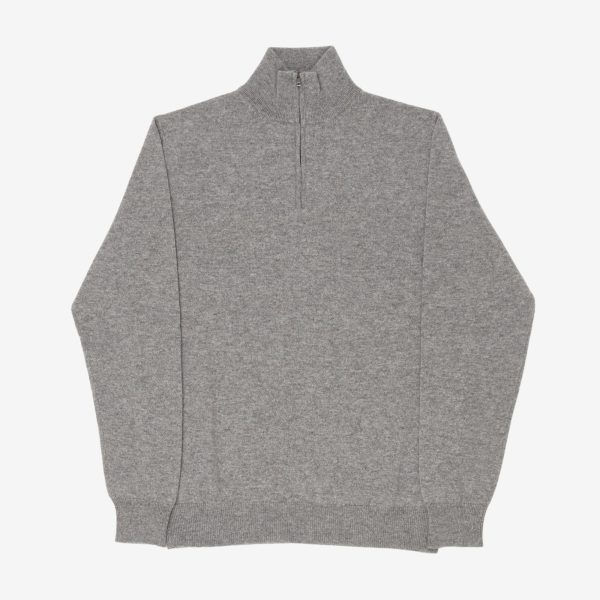 2-Ply Cashmere Quarter Zip Sweater Hot on Sale