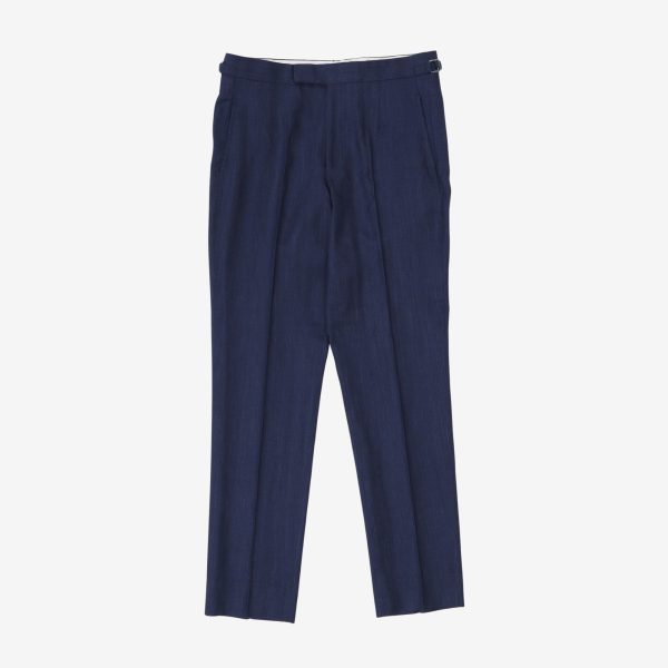 Silk Wool Blend Trousers Online now