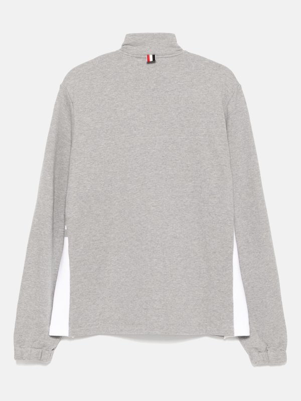 THOM BROWNE - Men Funnel Neck Half Zip Pullover Cheap