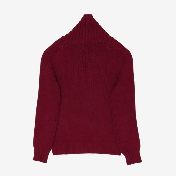 Shawl Collar Knit Sweater on Sale