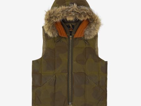 Eddie Bauer Coyote Fur Camo Down Vest Online