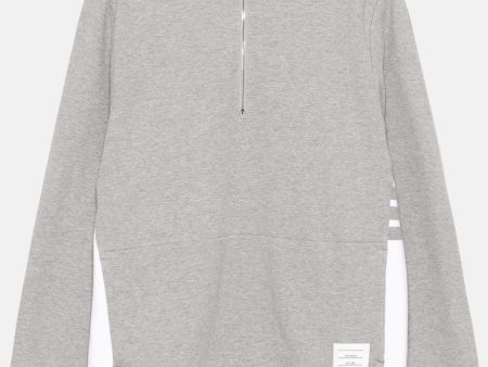 THOM BROWNE - Men Funnel Neck Half Zip Pullover Cheap