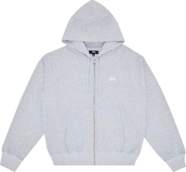 STUSSY - Men Stock Logo Zip Hoodie Online Sale