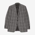 Window Plaid Check Wool Blazer Cheap