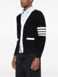 THOM BROWNE - Men Hector Reversed Jersey Intarsia Cardigan Hot on Sale