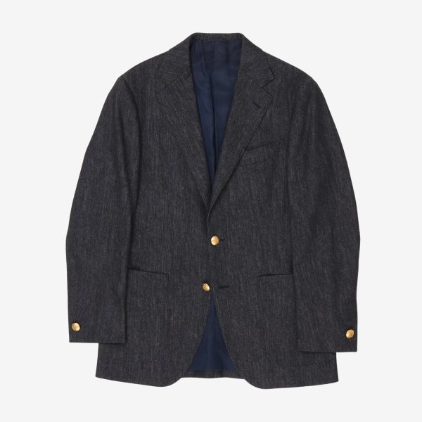 Trofeo Wool Denim Blazer Cheap