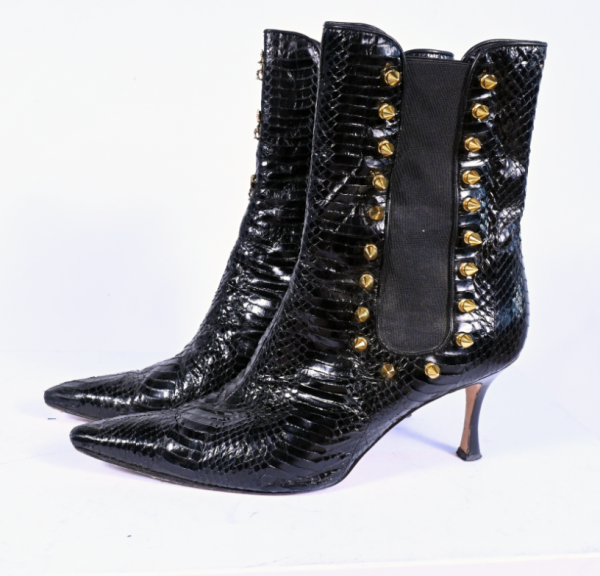 Snake Skin Manolo boots (8-8.5) Discount