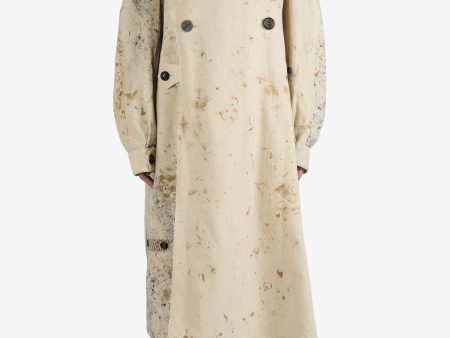 COMMUNS - Unisex Drop Shoulder Trench Coat Online Sale