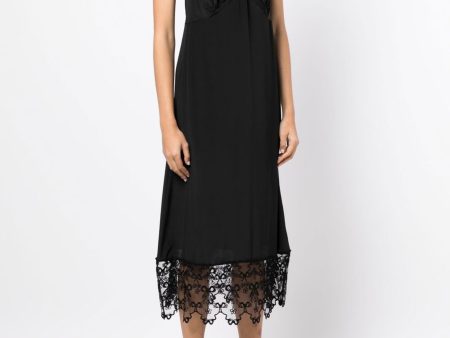 SIMONE ROCHA - Women W  Deep Lace Trim Slip Dress Online now