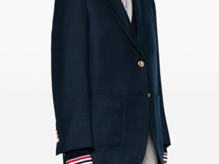 THOM BROWNE - Women Soft Shoulder Patch Pocket Sportcoat For Cheap